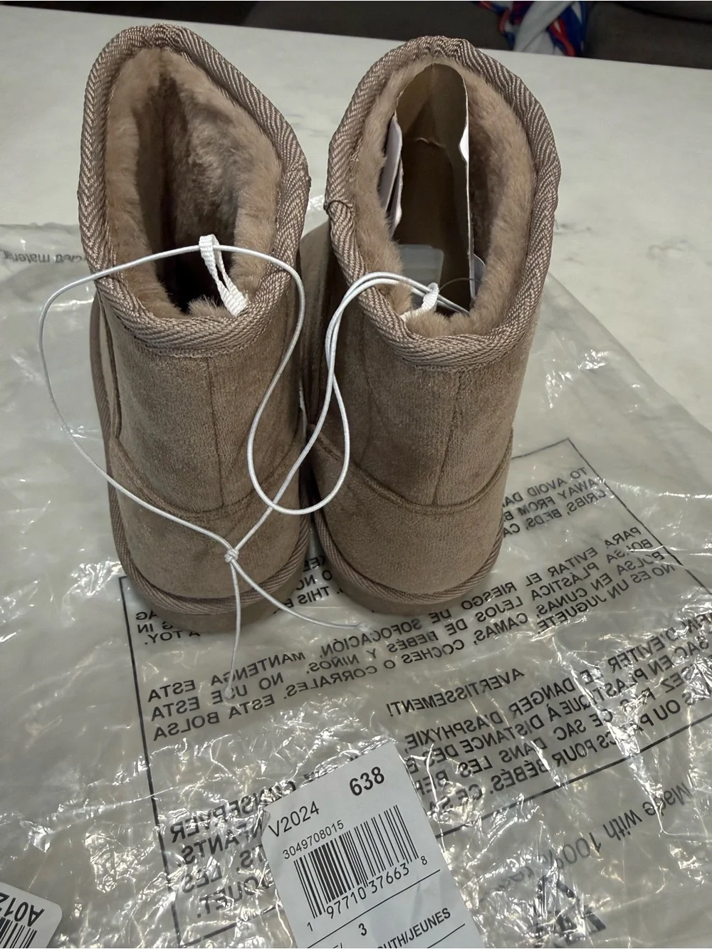 The Children's Place Taupe Faux-Suede Kids Ankle Boots